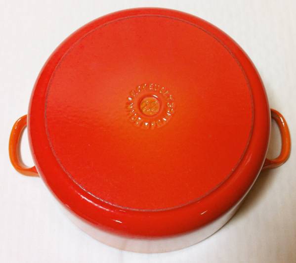 LE CLEUSET ココット・ロンド 22cm オレンジ 両手鍋 |5547| 箱付き