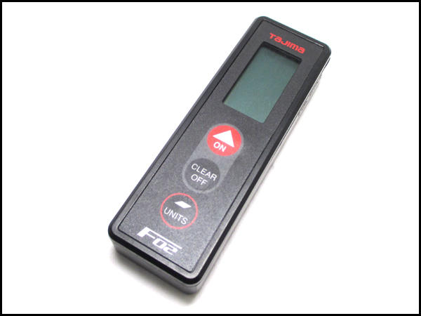 質TS タジマ/TAJIMA レーザー距離計 F02 黒 大工 尺相当 動作OK