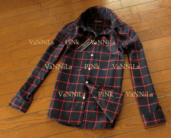 Ｙ33*新品*トミーヒルフィガー*紺＆レッドチェック*Lサイズ