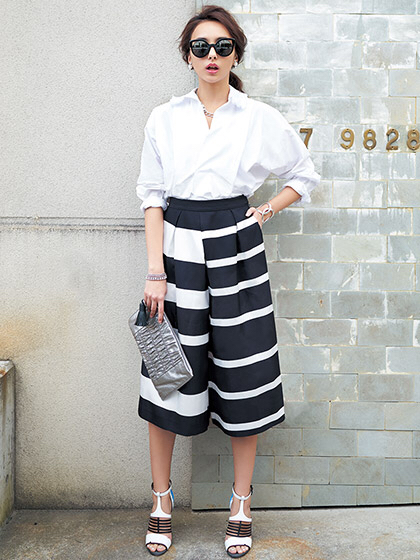 新品★チェスティ フリンジタックシャツ ホワイト０★プリント