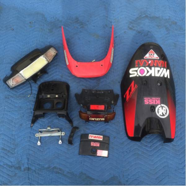 セピア ZZ 外装セット2 ライト テール フロント 羽 CA1EB