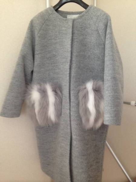 大人気ファーポケットコクーンコート★ミンスショップDholic韓国