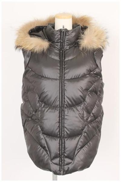 ツモリチサト　ファーフードダウンベスト[LJKL69846]