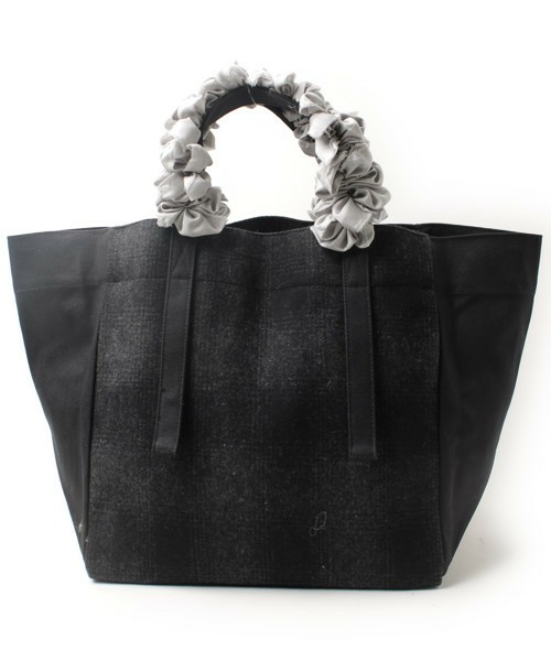 LUDLOW グレープハンドル トート バッグ チェック 美品＊LUDLOW 