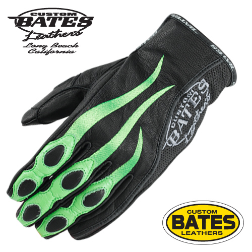 バイク BATES Custom Leathers レザーグローブ 絶版 限定モデル