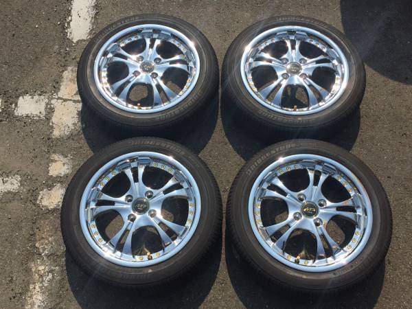 NEO メッキ軽自動車15インチ BS B250 165/55R15　中古セット