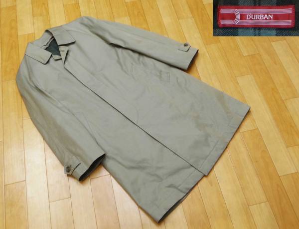 ダーバンDURBAN★ライナー付き玉虫色 綿コート美品★88-A3