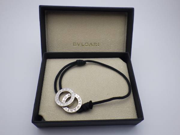 【ＢＶＬＧＡＲＩ】　紐ブレスレット　シルバー９２５