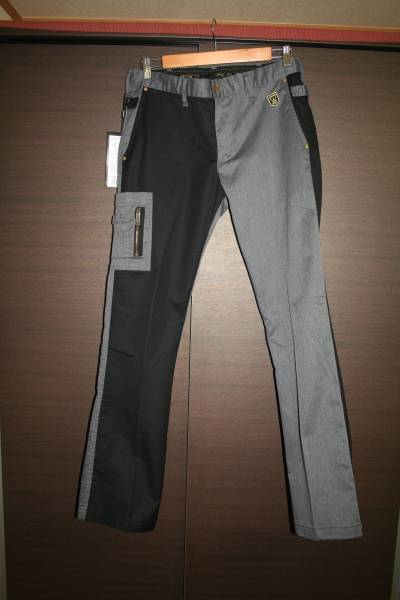 【未使用タグ付き】EDWIN GOLF　ツートンカラー黒×灰　Lサイズ