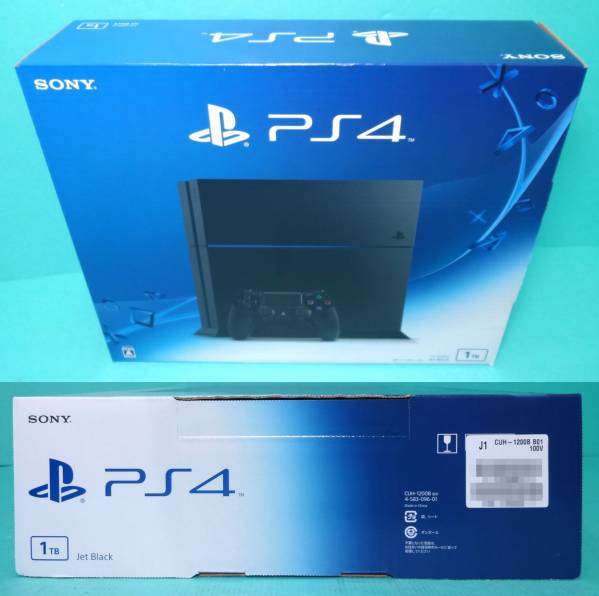 m425 PS4 本体一式 CUH-1200BB01 黒 HDD 1TB 店舗印有り未使用品