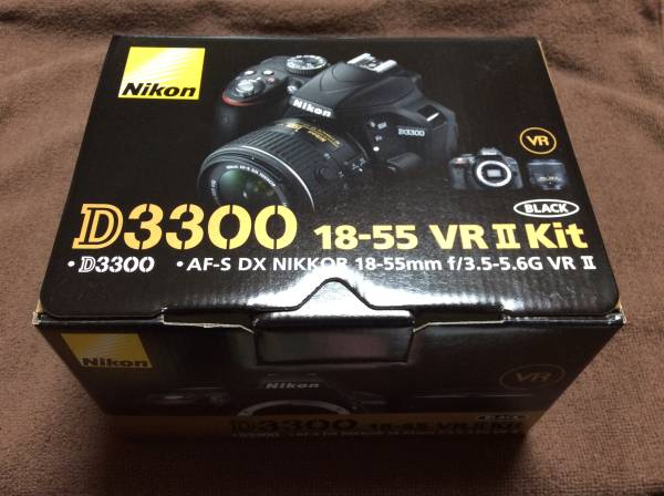 即決 Nikon ニコン D3300 ボディ ブラック 付属品完備 中古：B(並品