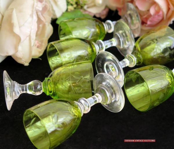 c.1910頃 BACCARAT バカラ フランス アンティーク グラス 6PC