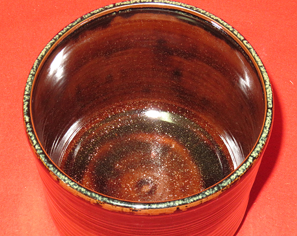 格安 ショップ ◇[茶禅]茶道具 水指「瀬戸釉一重口水指」佐平窯 共箱