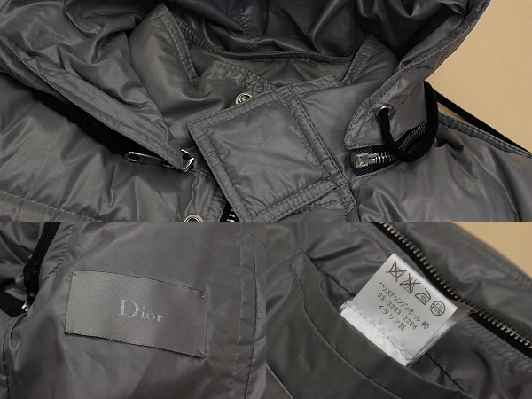□Dior Homme ディオールオム/4WAY フード ダウン ジャケット 44 Dior
