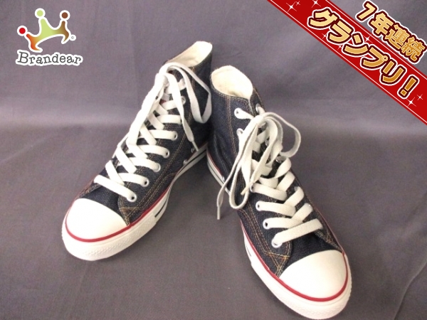 エヴィス スニーカー 25.0CM 7 レディース 美品 デニム×ラバー