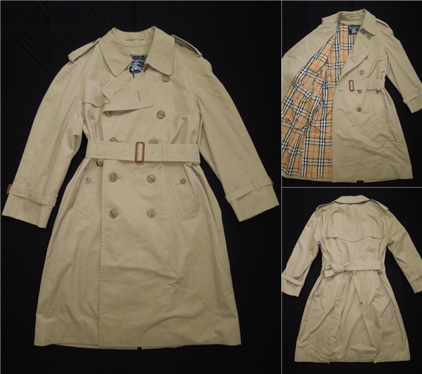最安値 BURBERRY バーバリー 裏ノバチェック柄 トレンチコート 160◇L24