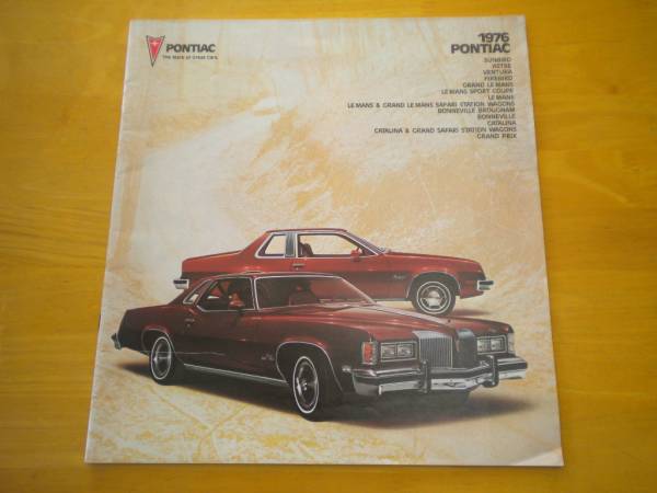 ポンテイアック　1976年版　　カタログ　英語版