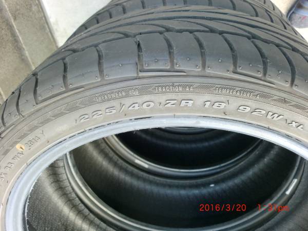 225/40R18 ACHILLES ATR SPORT 2014年 4本セット【バリ山】