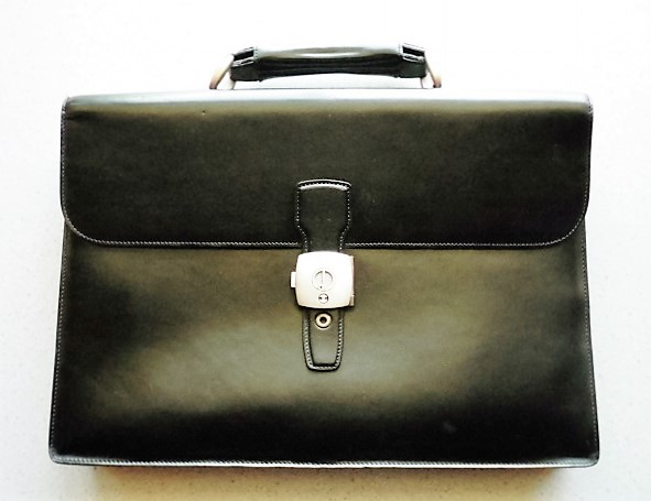 中古◇ dunhill ダンヒル ブリーフケース ビジネスバッグ ◇鍵無