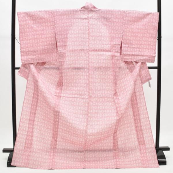◆着物セレク◆ 1円 夏　着物　化繊　小紋　単衣　美品