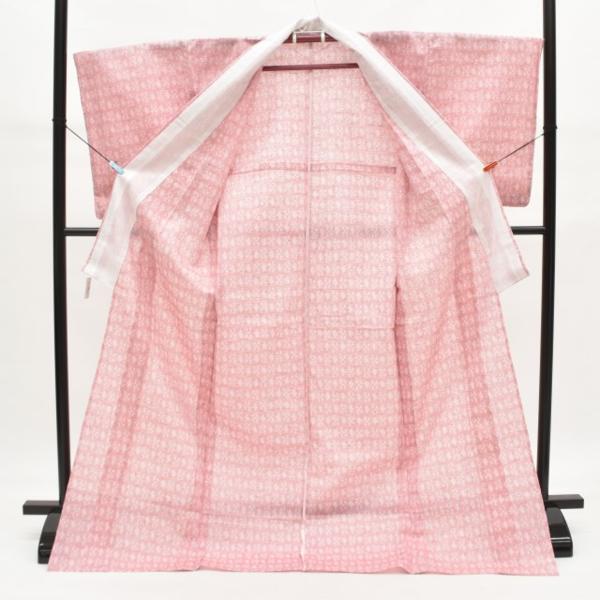 ◆着物セレク◆ 1円 夏　着物　化繊　小紋　単衣　美品