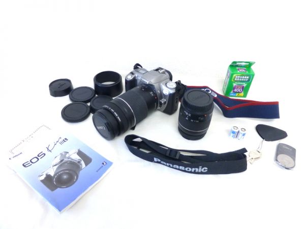 Canon EF 75-300mm & 28-80mm レンズセット 1円】レンズセットCANONZOOMLENSEF75-300mm・28-80mmEOSKiss3 一眼レフ