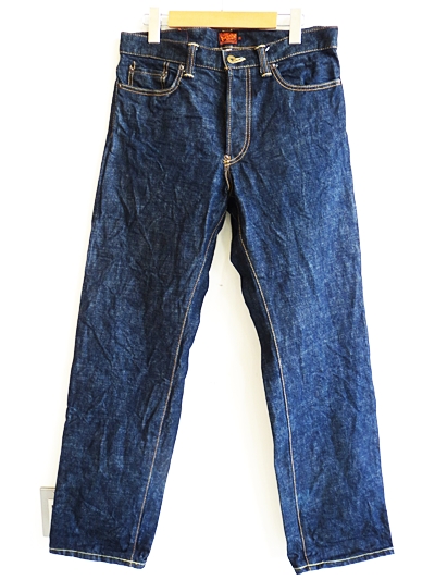 CALEE キャリー シンチバック ストレート デニム ジーンズ32