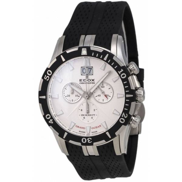 新品 EDOX グランドオーシャン 250M防水 クロノクォーツ 38万円