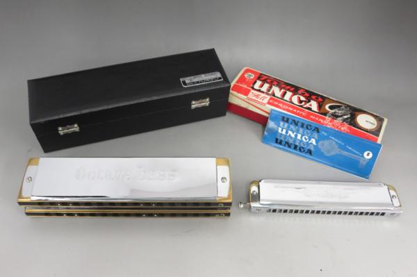 トンボ ハーモニカ Octave Bass UNICA 2本セット 中古24東60