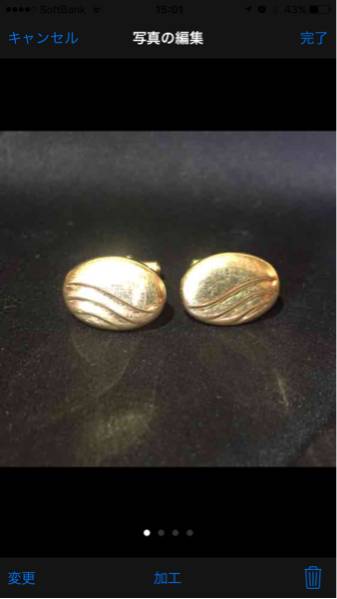 k18 18金 カフス 3.4g ゴールド