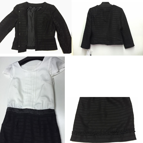 即決新品 フォーマル 3点セット ジャケット ワンピース２枚 11号