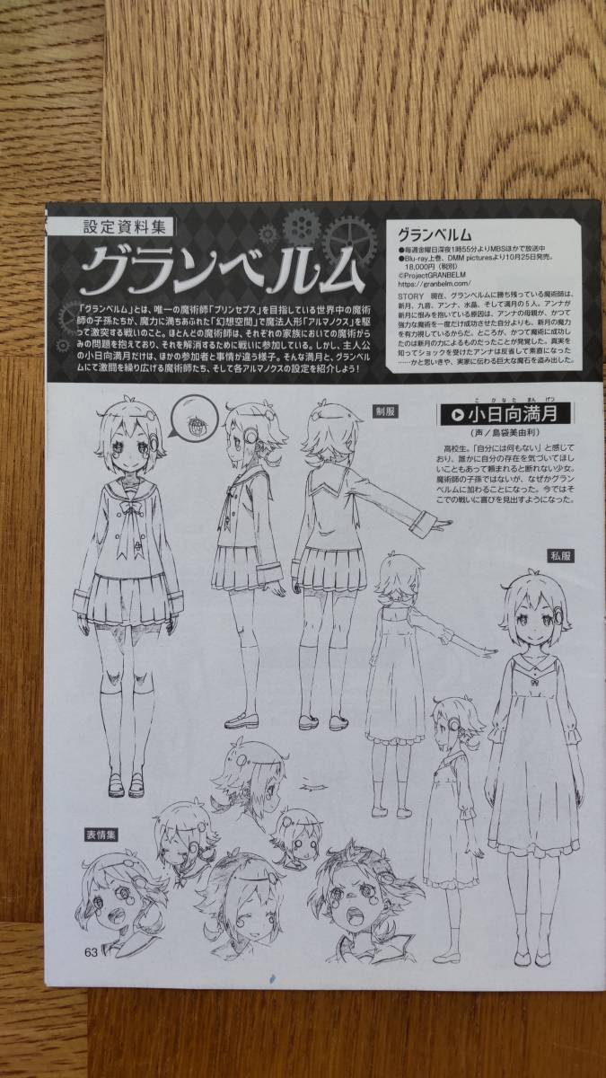 グランベルム 設定資料集 アニメディア 19年9月号 原画 設定資料集 売買されたオークション情報 Yahooの商品情報をアーカイブ公開 オークファン Aucfan Com