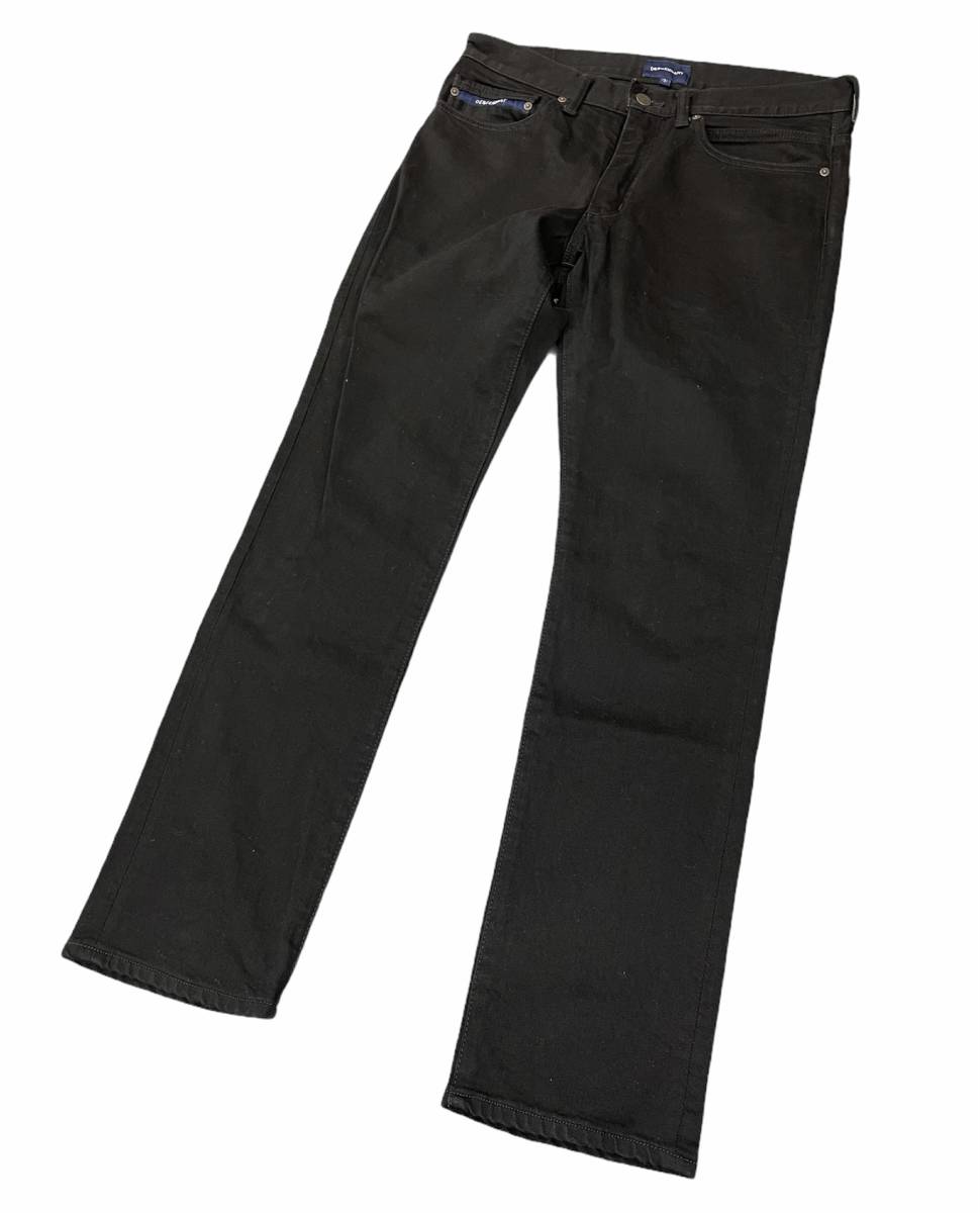 定価23100円 □ DESCENDANT 19AW DIN-4 01 JEANS BLACK ストレッチ 