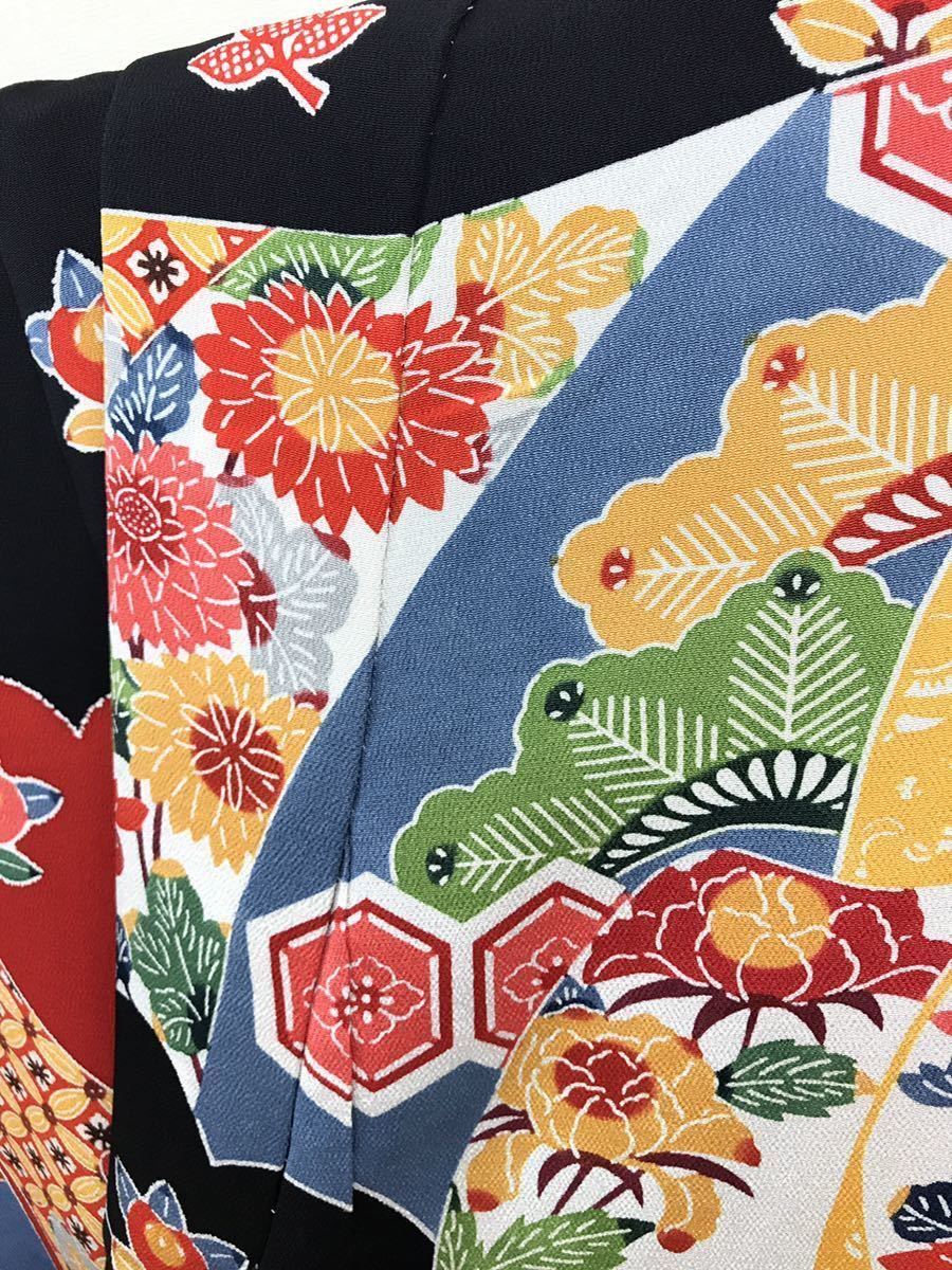 栗山吉三郎工房 振袖 未仕立て 紅型振袖 ちりめん 正 縮緬(振袖)｜売買