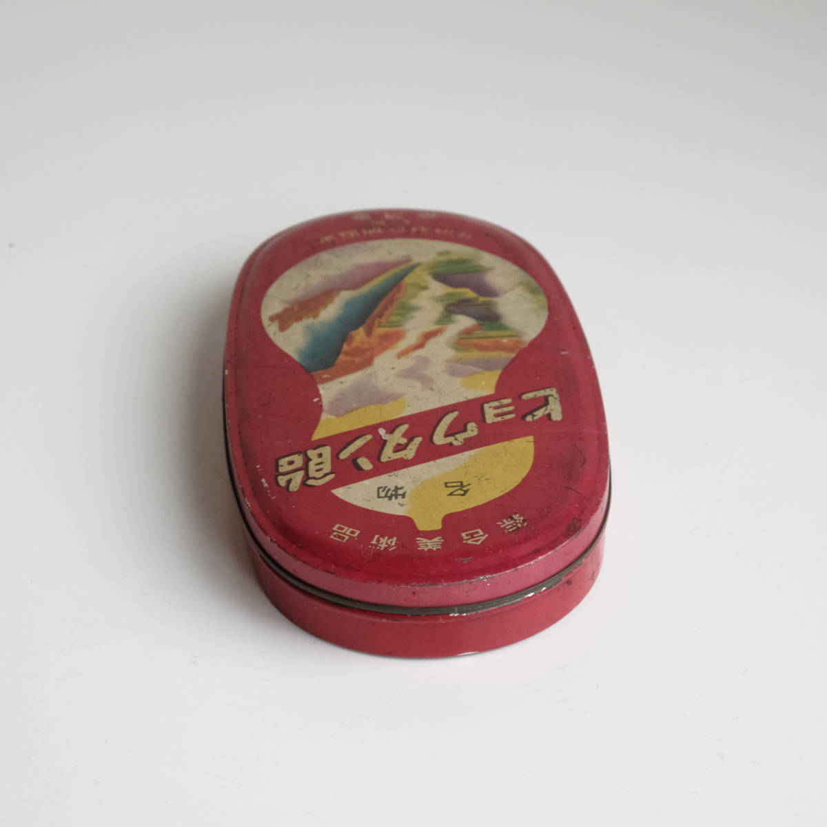 ヒョウタン飴 缶から 空き缶 入れ物 ブリキ缶 昭和レトロ 花月堂 綜合美術品_5