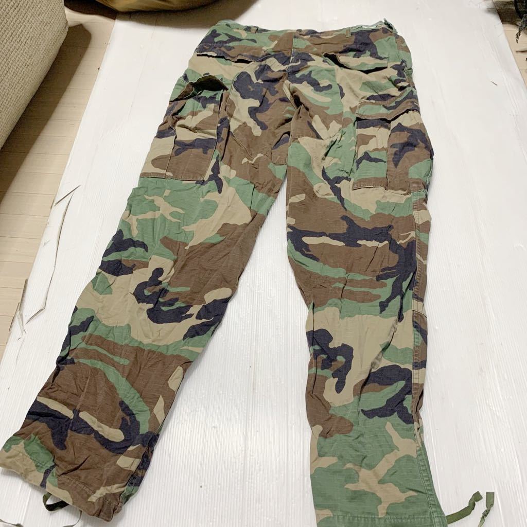 米軍放出品 実物 リップストップ ウッドランド 迷彩 コンバットパンツ