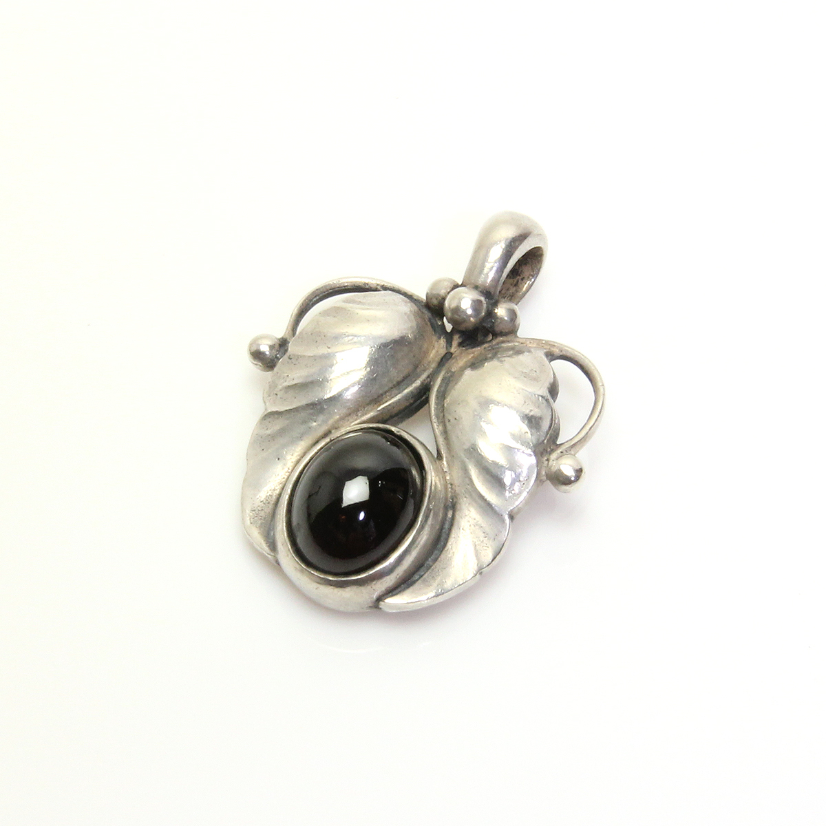 GEORG JENSEN 1994 ヘリテージ ガーネット ネックレス 925 美品