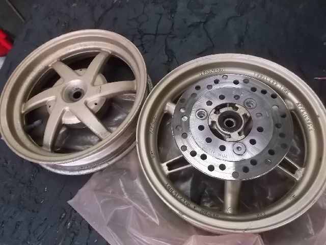 AF35 ライブDio ZX ホイール前後 2 NC0317 ライブDIOZX50 フロント