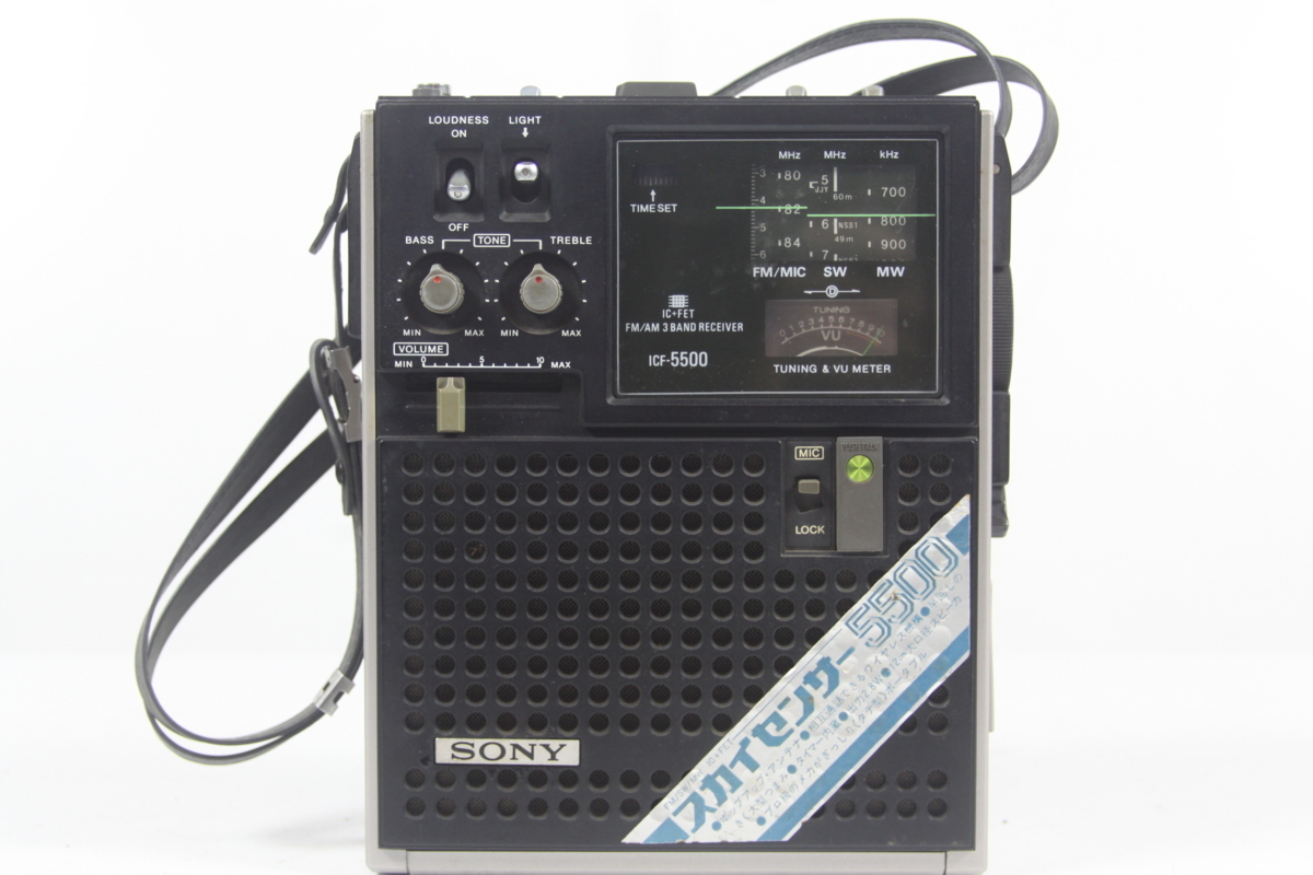 ソニー SONY スカイセンサー ICF-5500 ラジオ 昭和レトロ 【ジャンク品