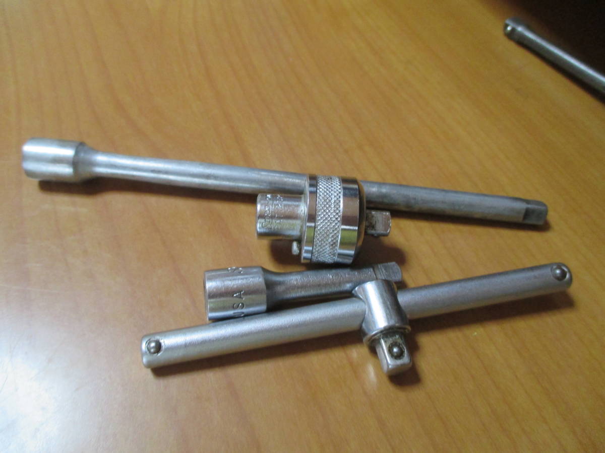 スナップオン　1/4　ラチェットアダプター　スライドバー　エクステンション　旧ロゴ ラチェットアダプター SNAP-ON 1&frasl;4dr サイズ 1&frasl;4 車いじりが快適になる工具スナップオンラチェットアダプターとTハンドル