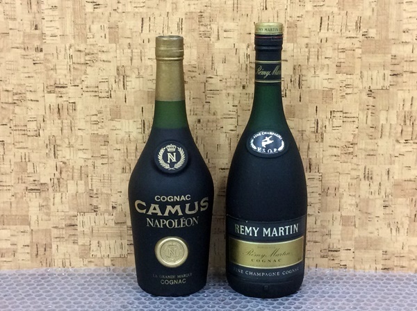 未開栓 コニャック2本セット CAMUS NAPOLEON カミュ ナポレオン ＆ REMY MARTIN レミーマルタンVSOPl★X99-80