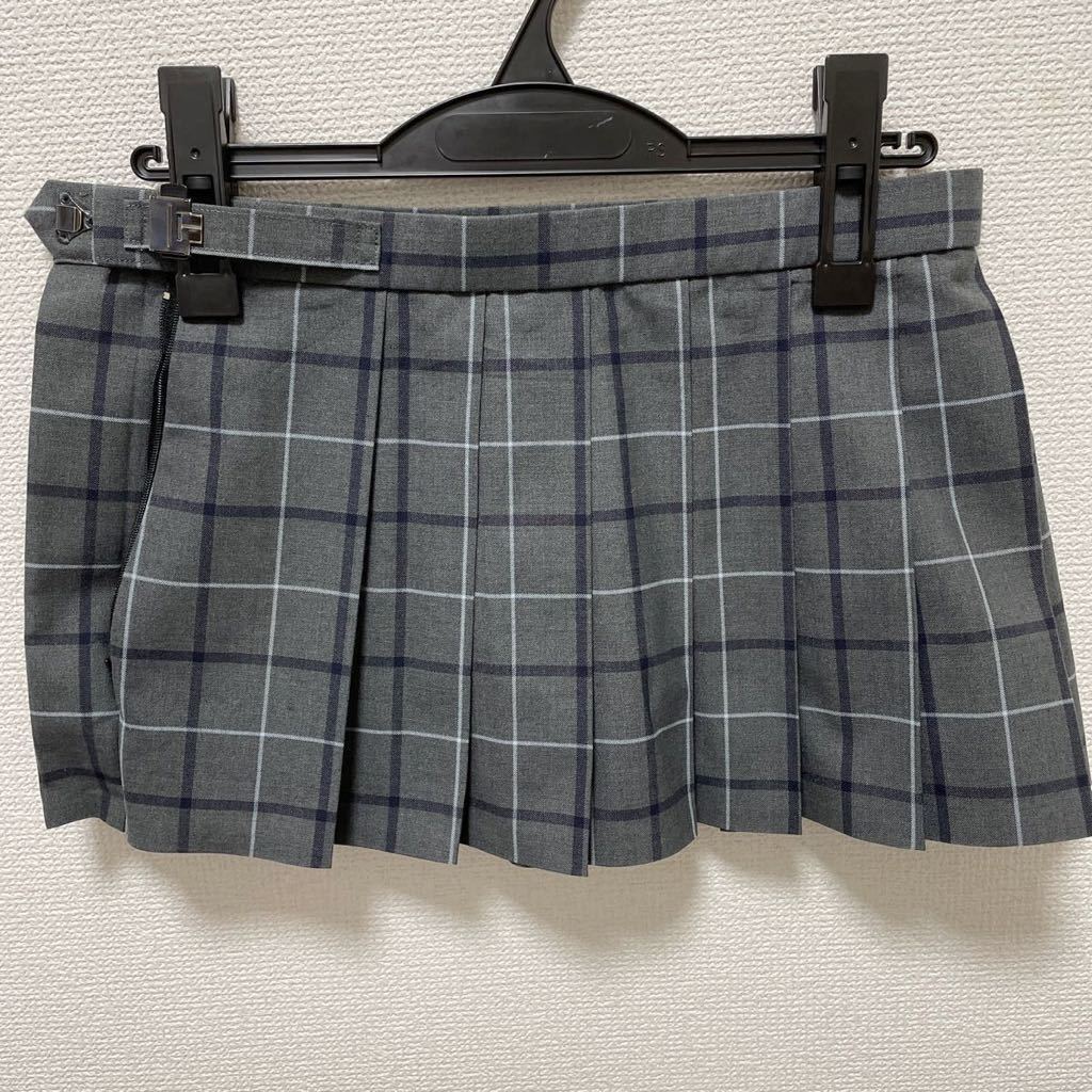兵庫 川西北陵高校 制服 マイクロミニスカート W72 丈28 夏用 大きいサイズ