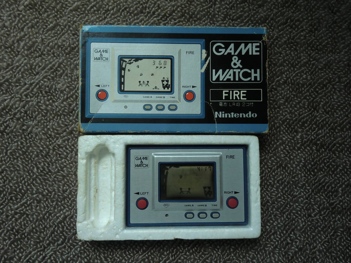ゲームウォッチ ファイア 箱付 中古 レアゲームウォッチ ファイア