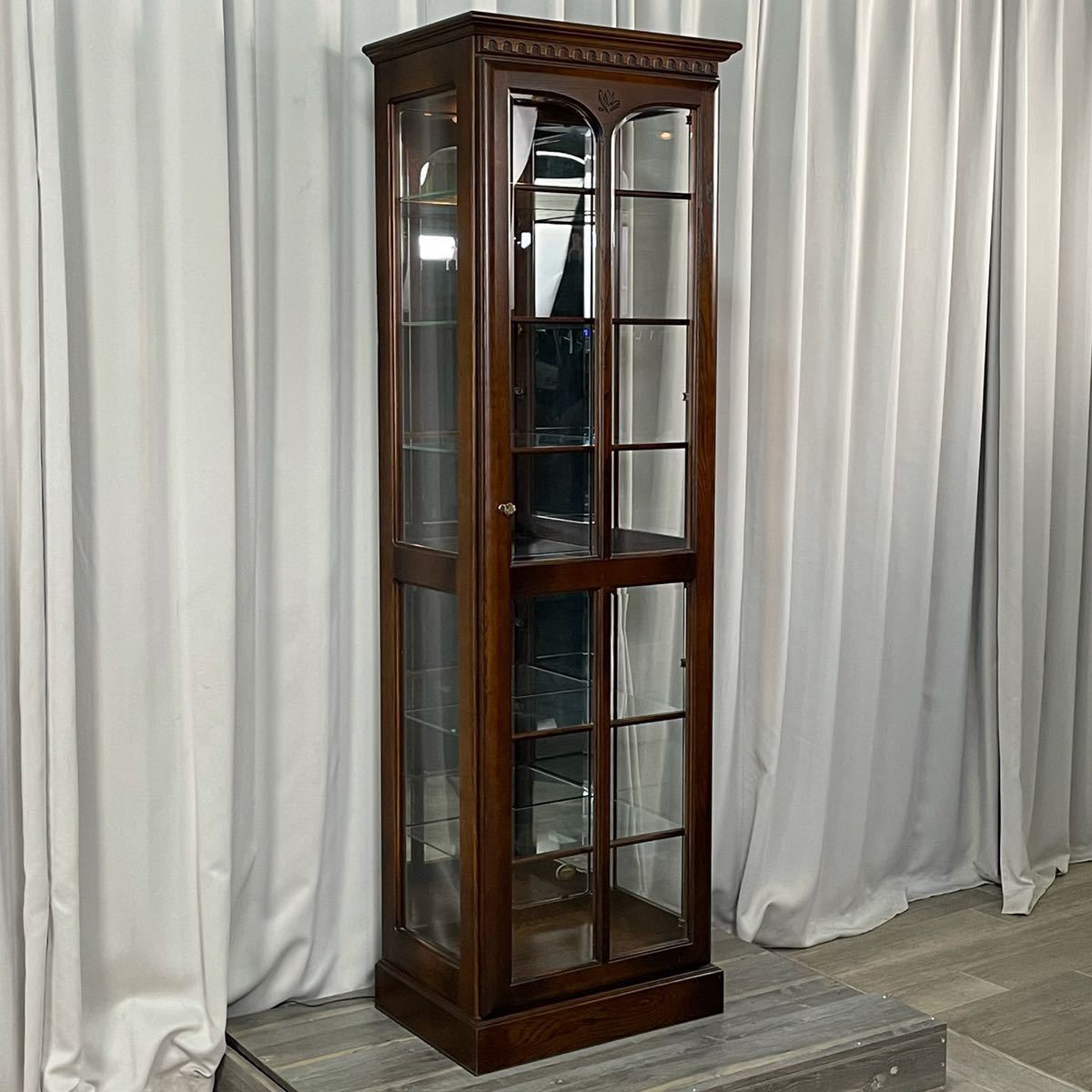 キュリオケース | 飛騨産業 キャビネット SD570NH」幅40cm カリモク 