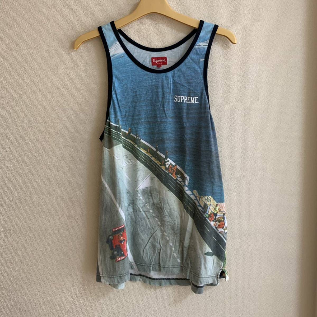 中古 Supreme Grand Prix Tank Top M 14SS 窪塚着用 タンクトップ T