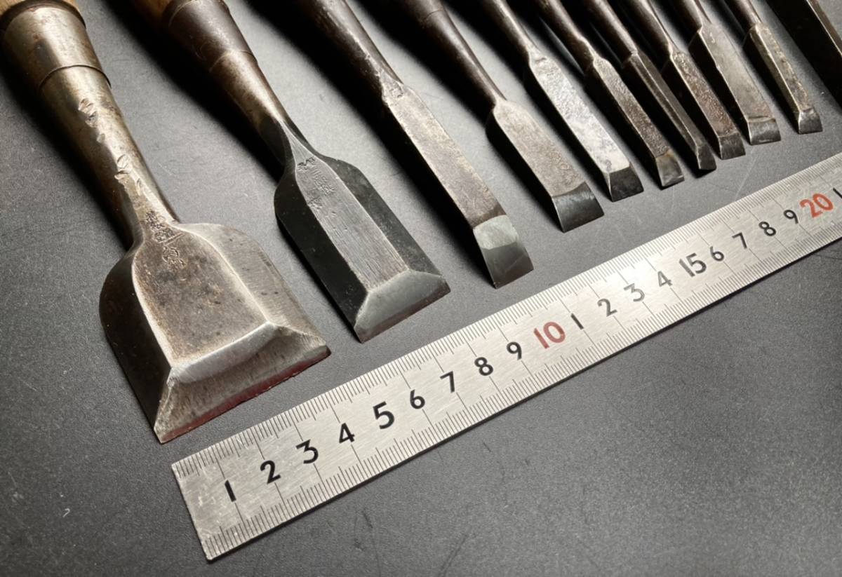 【兎】本職用！鑿10種　在銘（職人丸鑿ちょうな匠宮大工DIY/棟梁/大工道具/鉋/のみ_2