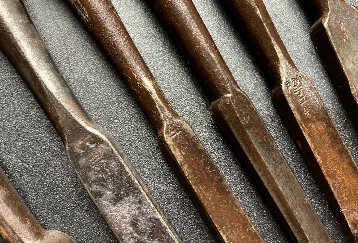 【兎】本職用！鑿10種　在銘（職人丸鑿ちょうな匠宮大工DIY/棟梁/大工道具/鉋/のみ_7