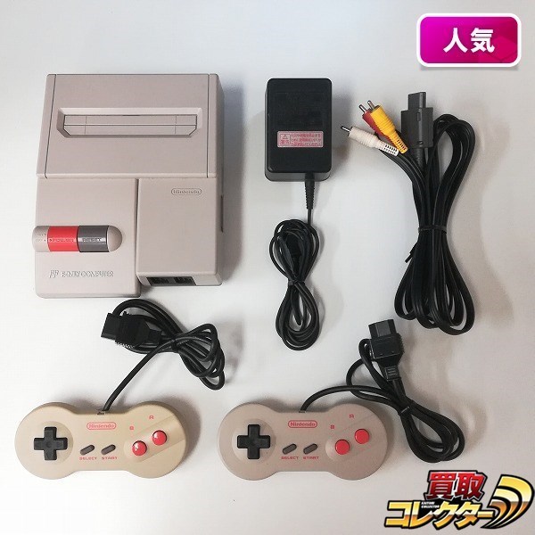 gE707a [動作品] FC ニューファミコン 本体 コントローラ ACアダプタ