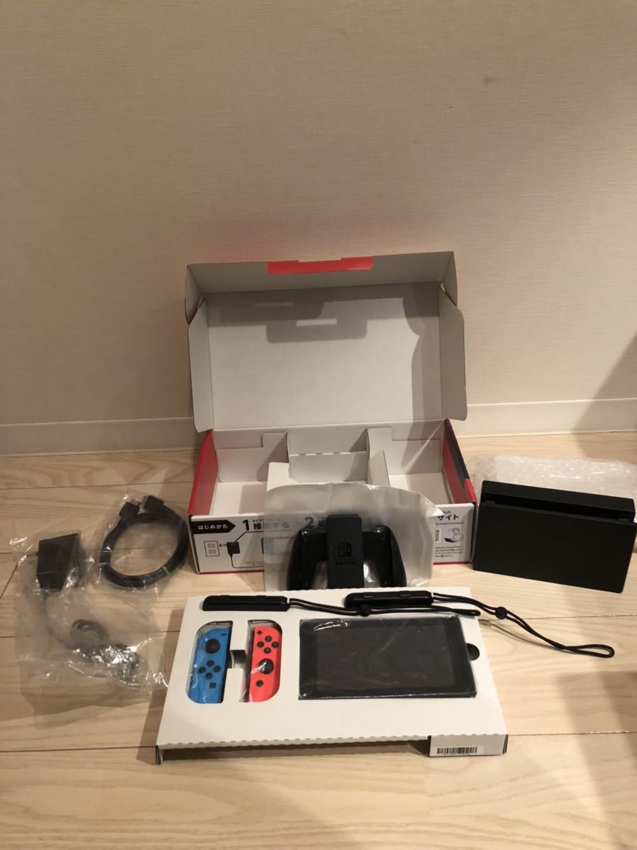 【動作確認済】バッテリー強化版Nintendo Switch 本体 おまけつき 動作確認済 美品 新型 欠品なし バッテリー拡張型 Nintendo Switch
