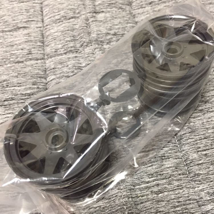 TAMIYA 限定 グラスポッパー 2 ブラックスペシャル ホイール 前後 1台分 タミヤ 1/10RC GRASSHOPPER2